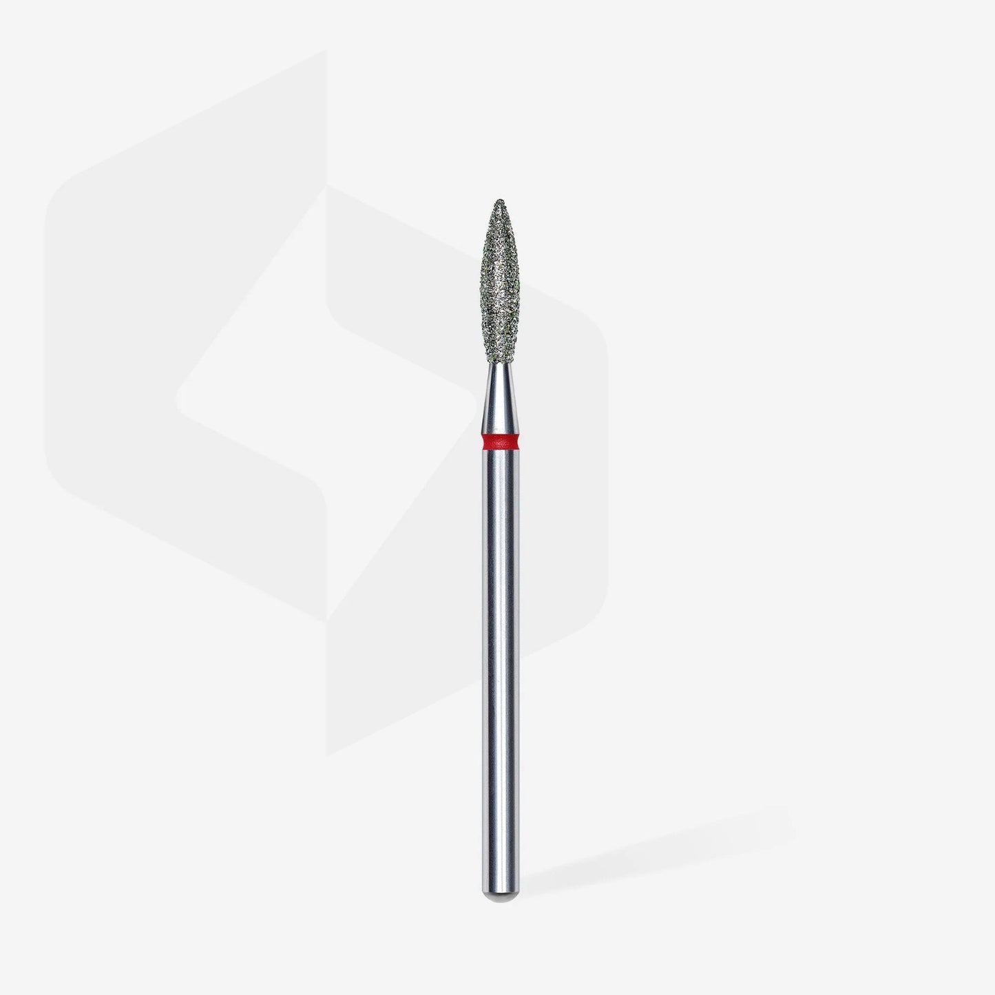 Diamond nail drill bit flame red EXPERT head diameter 2,3 mm / working part 10 mm
