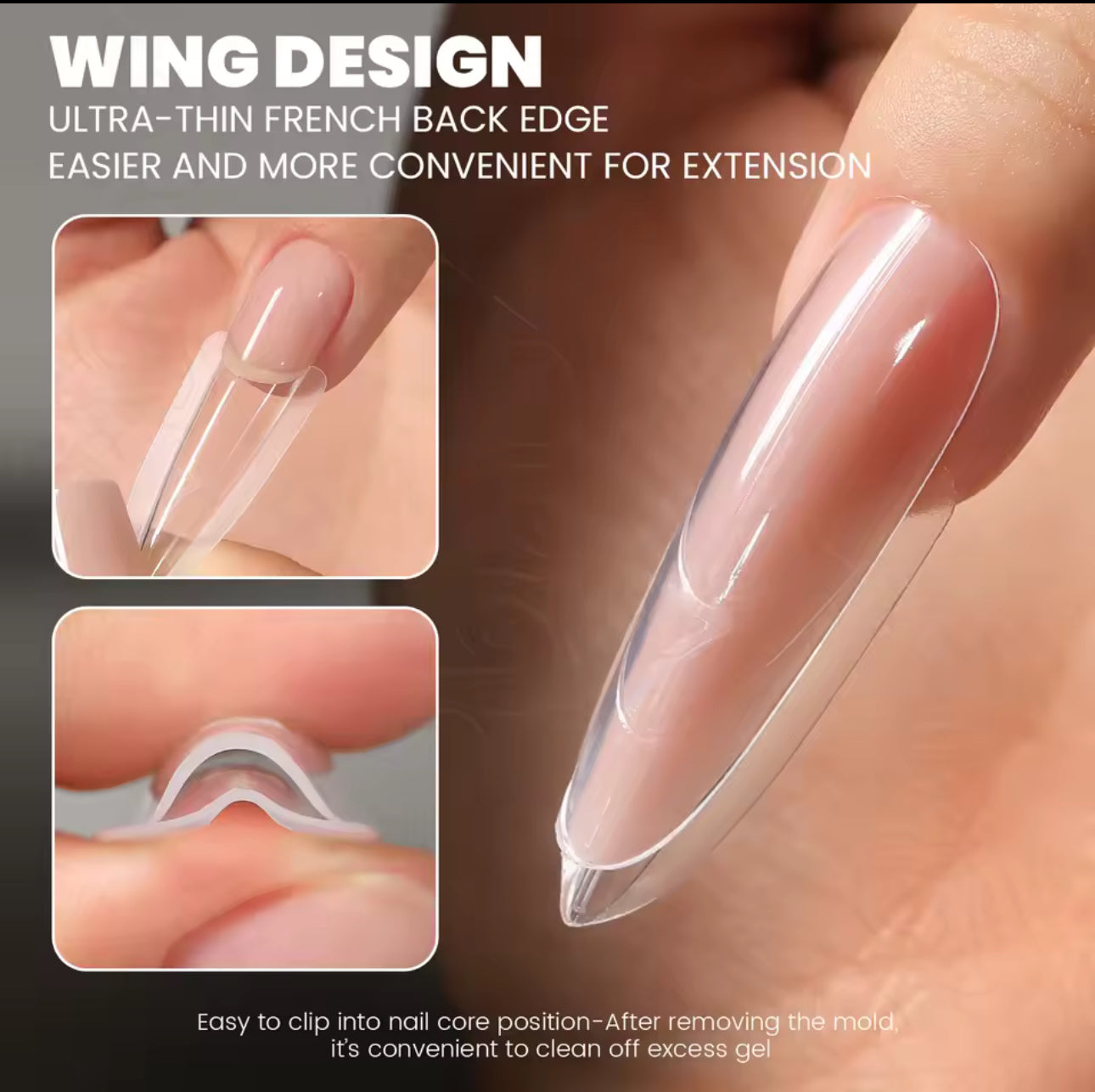 Sandwich Nail Form 240 pcs (Almendra)