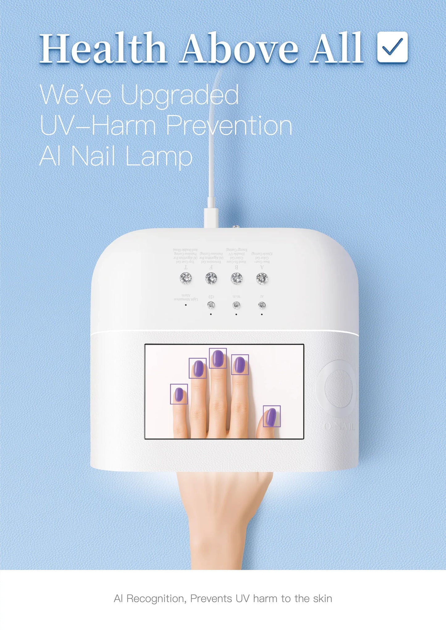 O NAIL AI UV Nail Lamp
