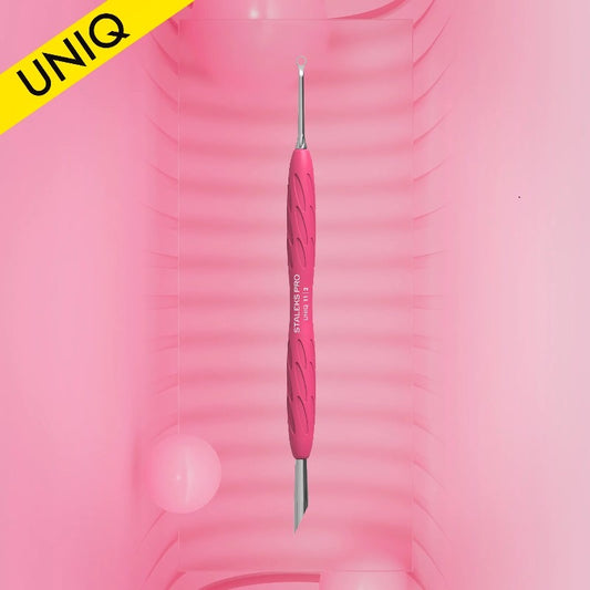 Manicure pusher Gummy with silicone handle UNIQ 11 TYPE 2